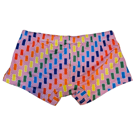 Mr. Turk Montego Bay Swim Trunk Men's Size Small Swim Trunks Vibrant Multicolor - Picture 2 of 6